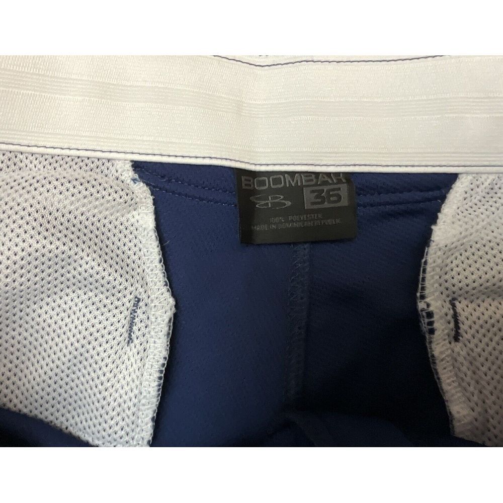 New Boombah Softball Pants Womens 36 Blue With Stripes Cropped - Picture 5 of 5